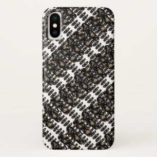 Mini Flip Flops Pattern Black iPhone X Case