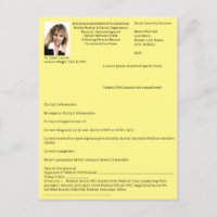 Mini Form for: Med., Derm., Dental, Missing Person