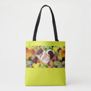 Mini Frame - Hearts V + your Photo Tote Bag
