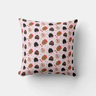Mini Goldendoodle Dogs Valentines Day Cushion