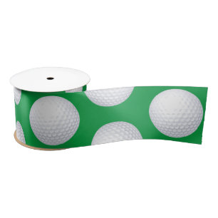 Mini Golf Balls Birthday Party Kids Sports Satin Ribbon