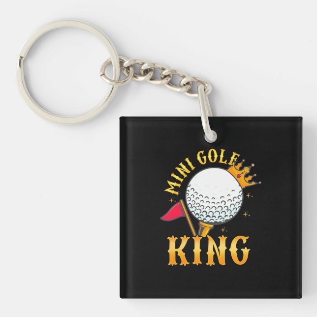 Mini Golf King Key Ring (Front)