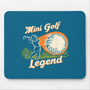 Mini Golf Legend Funny Mini Golf Chamon Vintage Ki Mouse Pad