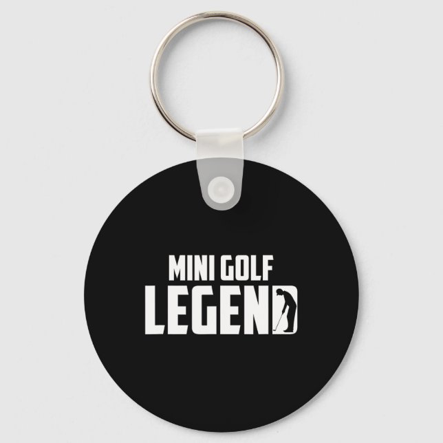 Mini Golf Legend - Mini Golfer  Key Ring (Front)