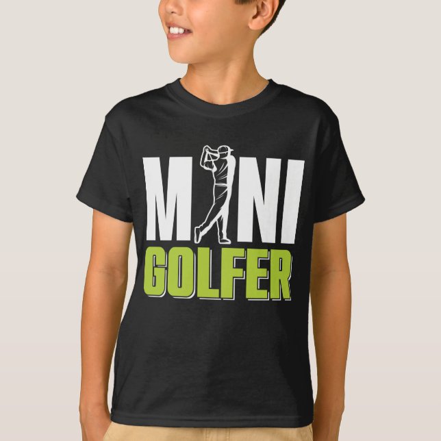 Mini Golf Miniature Golfing Champion Funny Golfer T-Shirt (Front)