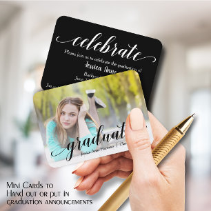 MINI Graduate Photo Invitation Cards