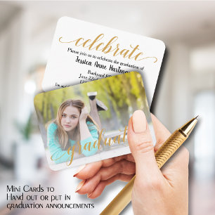 MINI Graduate Photo Invitation Cards