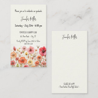 Mini Graduation Party invitation announcement