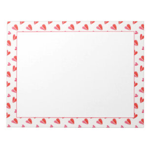 MINI HEARTS 11x8.5 Note Pad