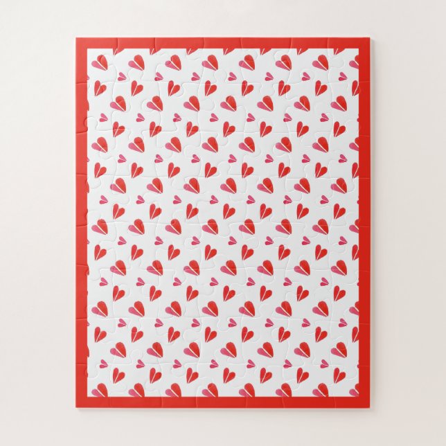 Mini Hearts 16"x20" Big Pieces Puzzle  (Vertical)