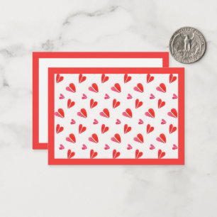 MINI HEARTS 3.5x2.5 Flat Card II / Horizontal