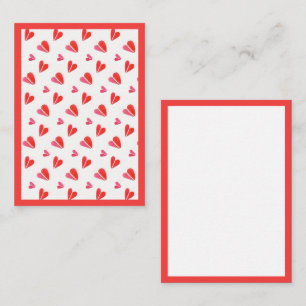 MINI HEARTS 3.5x2.5 Flat Card II / Vertical