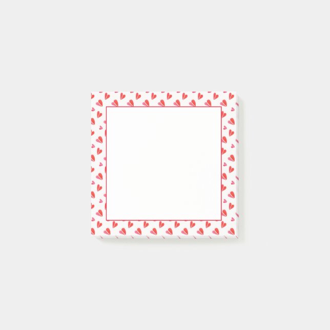 MINI HEARTS 3x3 Post It Note Pad (Front)