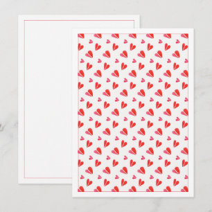 MINI HEARTS 4.5x6.25 Blank Flat Card