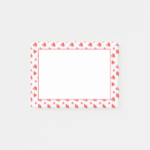MINI HEARTS 4x3 Post It Note Pad