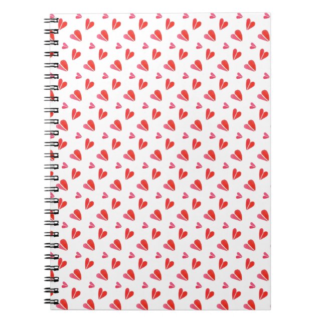 MINI HEARTS 6.5x8.75 Spiral Notebook (Front)