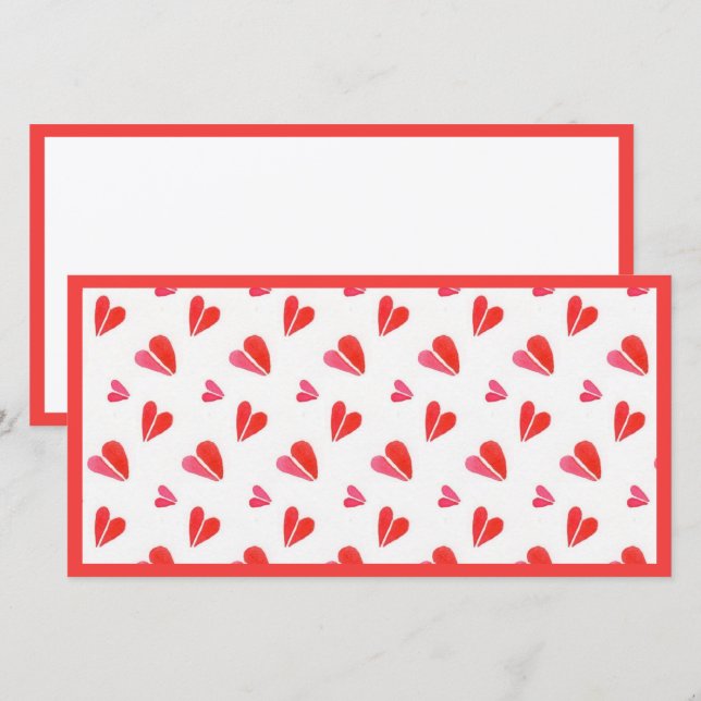 MINI HEARTS 8x4 Flat Card II / Horizontal (Front/Back)