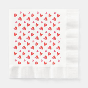 MINI HEARTS Coined Luncheon Paper Napkins