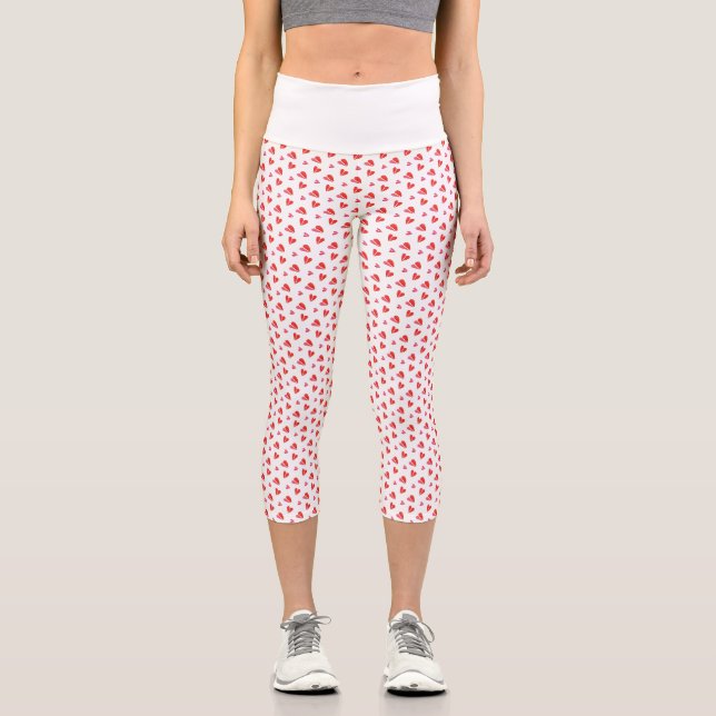 MINI HEARTS High Waisted Capris (Front)