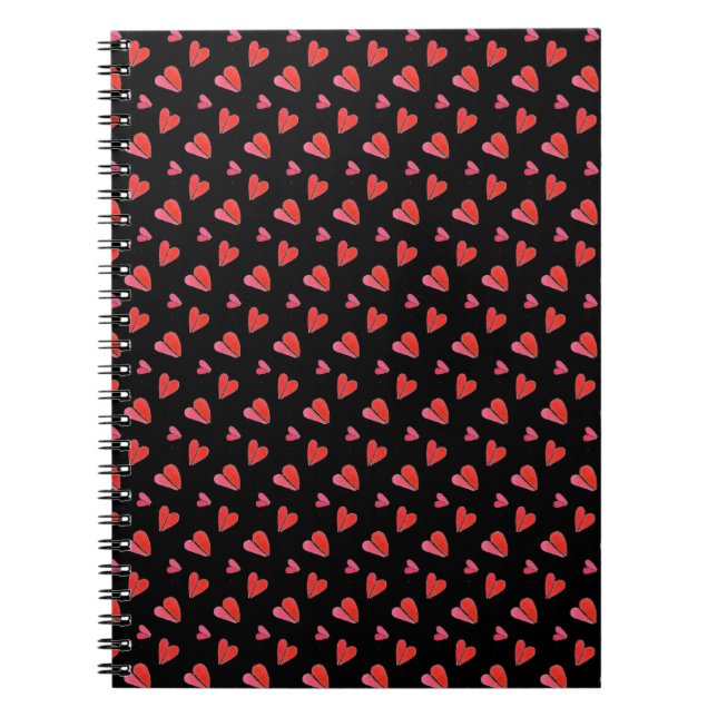 MINI HEARTS II 6.5x8.75 Spiral Notebook (Front)