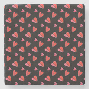 MINI HEARTS II Marble Stone Coaster