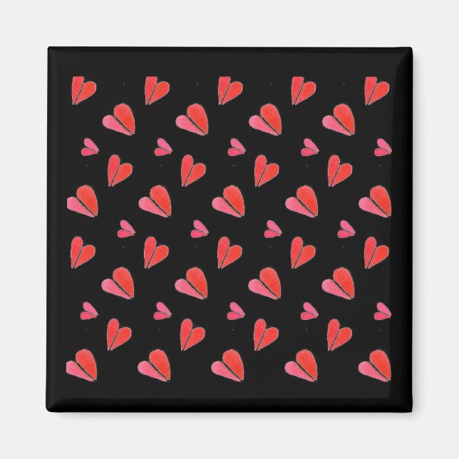 MINI HEARTS II Square Magnet (Front)