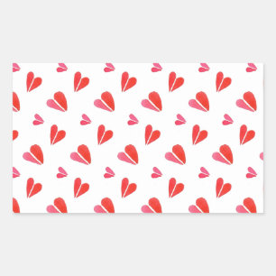 MINI HEARTS Rectangle Stickers