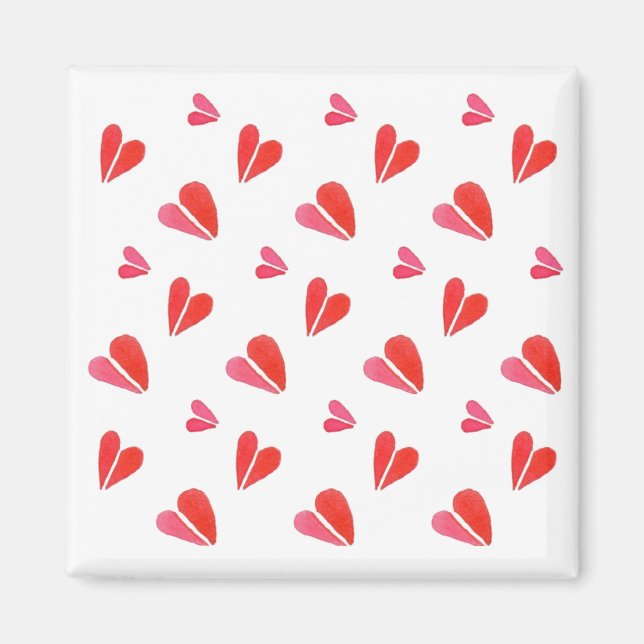 MINI HEARTS Square Magnet (Front)