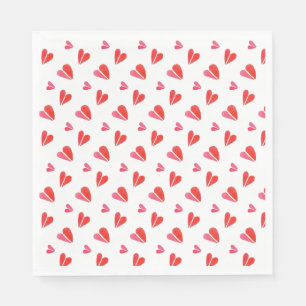 MINI HEARTS Standard Luncheon Paper Napkins