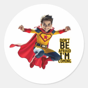 Mini Hero Mischief  Classic Round Sticker