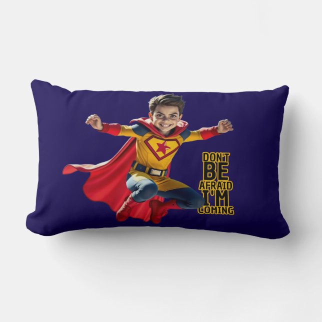 Mini Hero Mischief  Lumbar Cushion (Front)