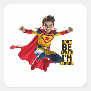 Mini Hero Mischief Square Sticker