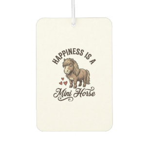 Mini Horse Vintage Engraving Cute Pony Shirt Desig Car Air Freshener