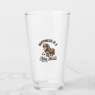 Mini Horse Vintage Engraving Cute Pony Shirt Desig Glass