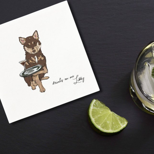 Mini Husky Wedding  Napkin (Creator Uploaded)