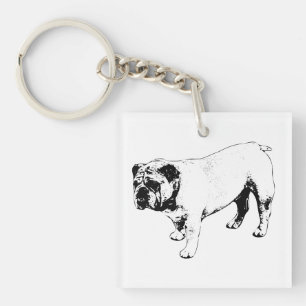 Mini Ink Bulldog Key Ring