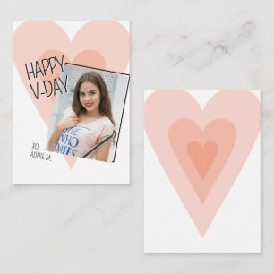 Mini Kids & Teens Heart Photo Valentine Card