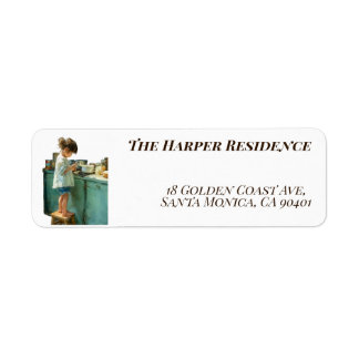 Mini Master Chef Customizable Return Address Label