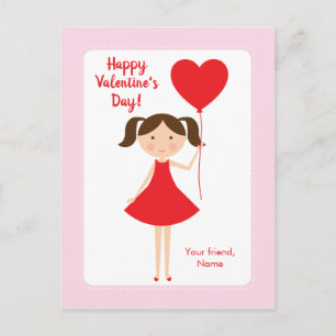 Mini Me Girl Class Valentine Cards
