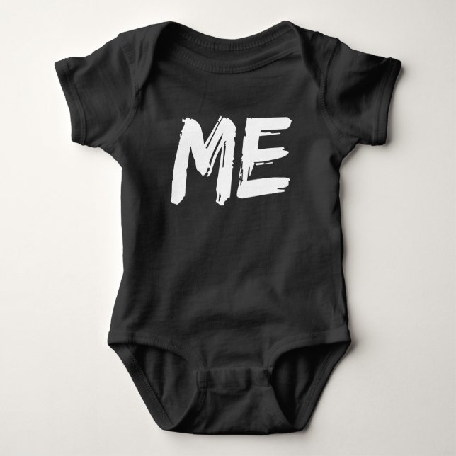 mini me matching with me baby baby bodysuit (Front)