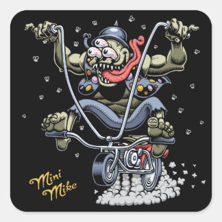 Mini Mike Square Sticker