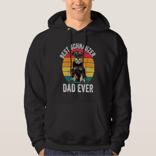Mini Miniature Schnauzer Dad Vintage Schnauzer Dad Hoodie