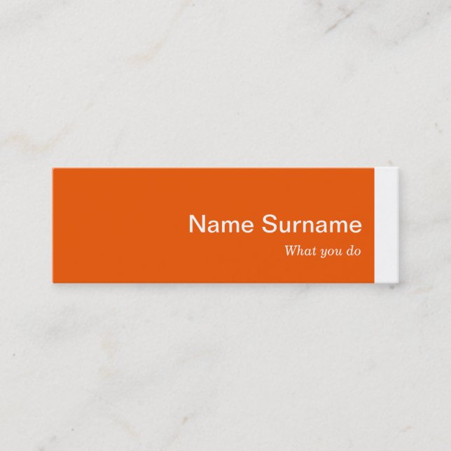 Mini Modern Profile Business Card Template (Front)