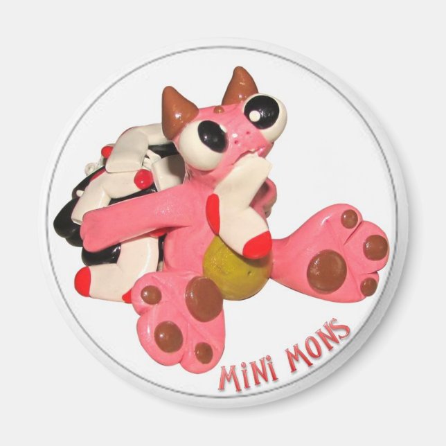 Mini Mons "Sock Monster" Magnet (Front)