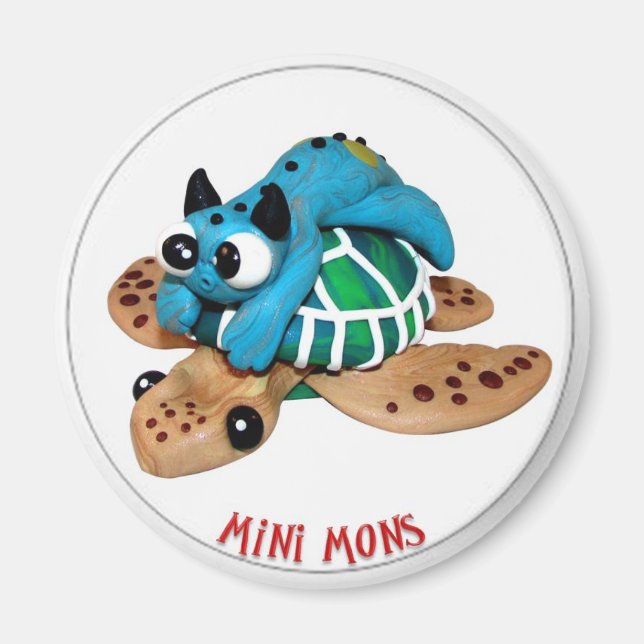 Mini Mons "Take a Ride" Magnet (Front)