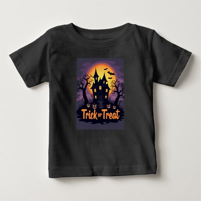 "Mini Monster: Spooky Snapshot Kid's T-Shirt" Baby T-Shirt (Front)