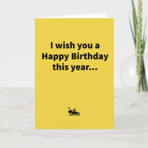 Mini Mower - Birthday  Card