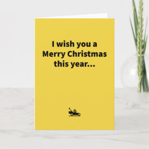 Mini Mower - Merry Christmas Card
