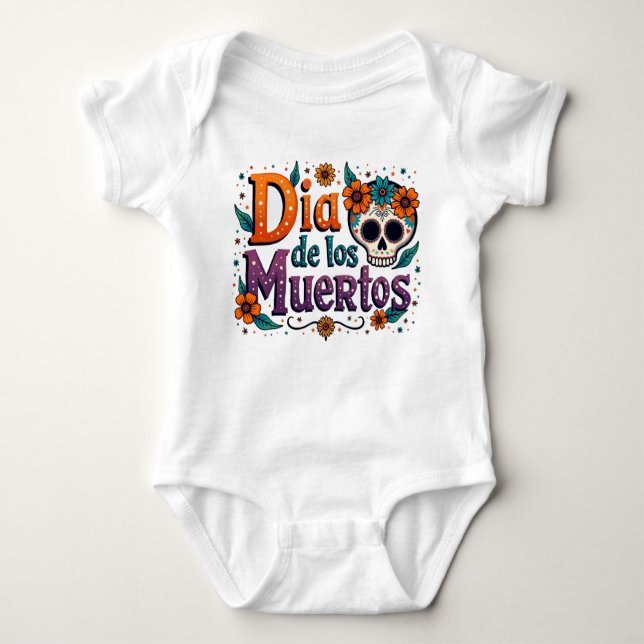 Mini Muertito Style🌹 Baby Bodysuit (Front)