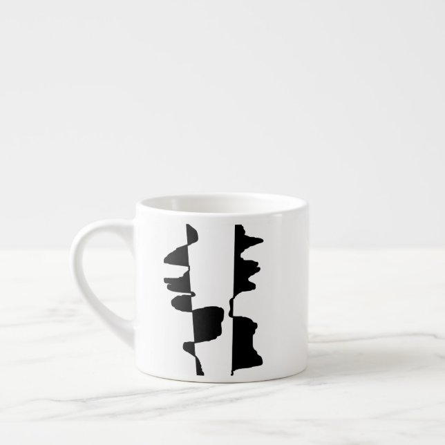 Mini Mug Abstract Dual Face Art Espresso (Left)
